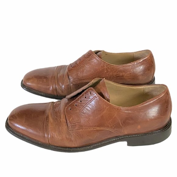 Mens  J. Murphy  Brown Cap Toe  Dress Shoes - Picture 6 of 8